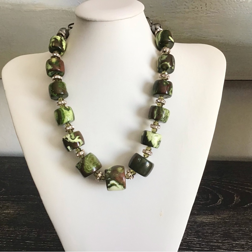 Green Coral Necklace